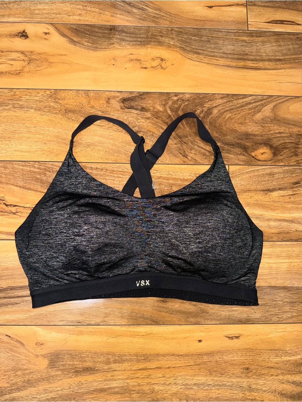 VSX Women's Seamless Sports Bra in Heather Charcoal